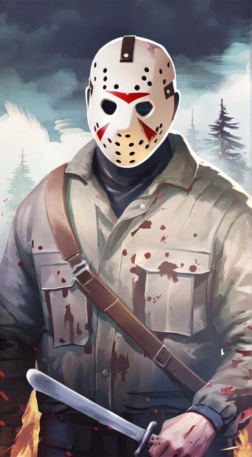 ai character: jason Voorhees  background