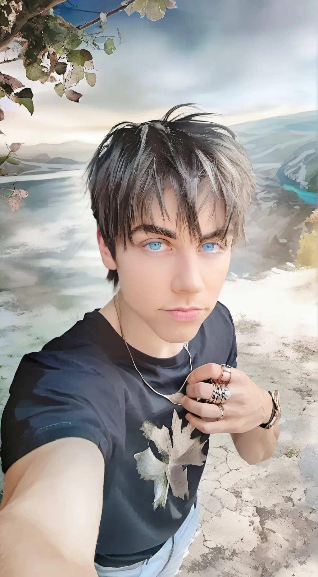 ai character: Colby Brock  background