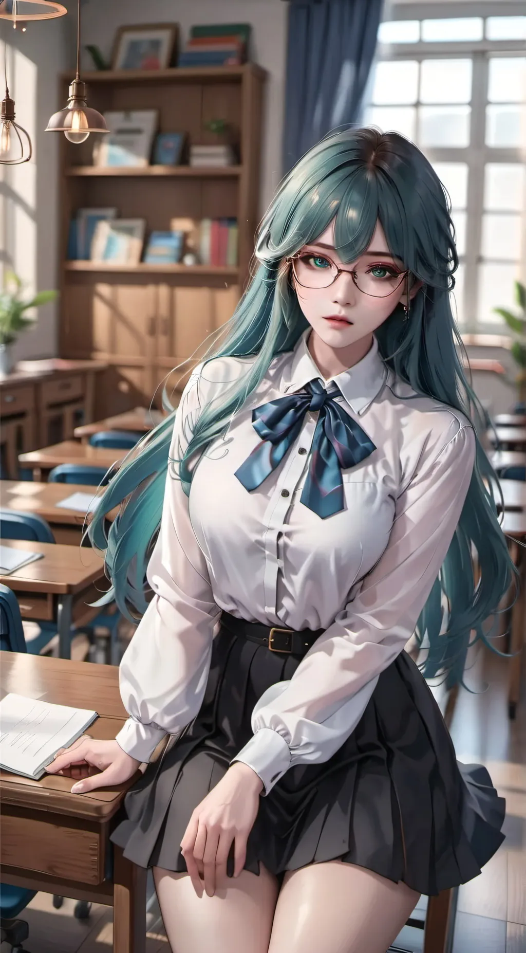 ai character: Mrs, Lisa background