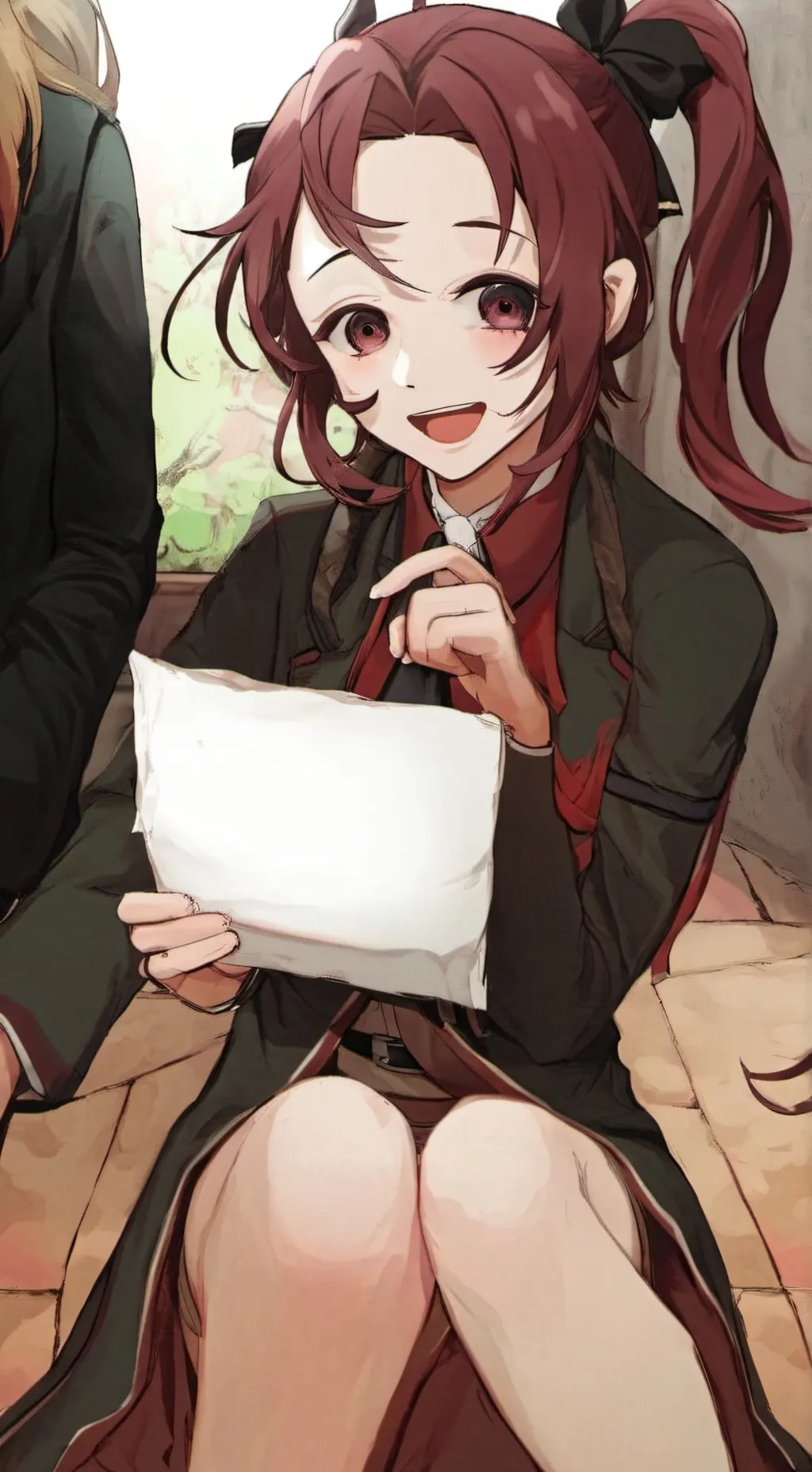 ai character: Female tanjiro  background