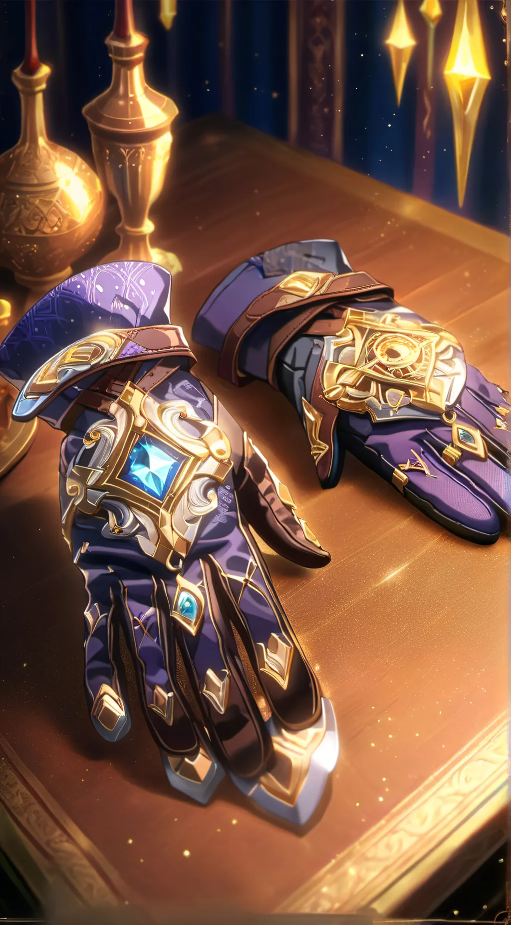 ai character: gloves of creation background