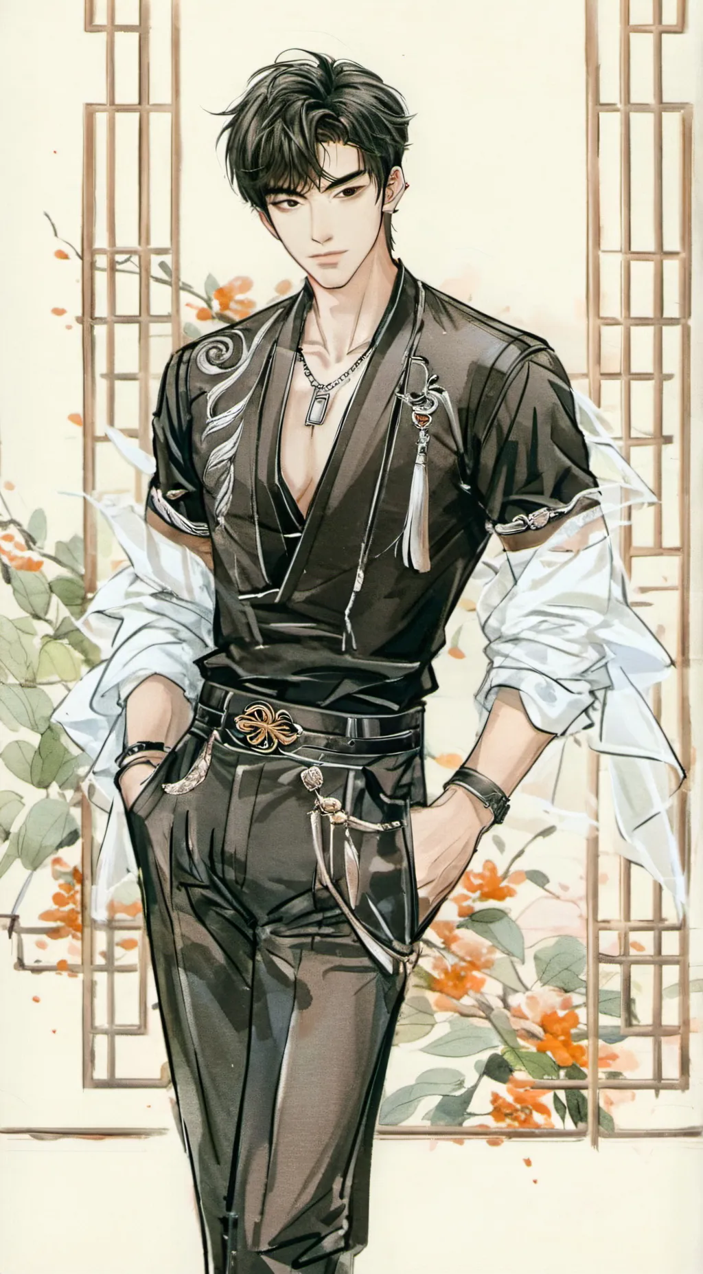 ai character: shade background