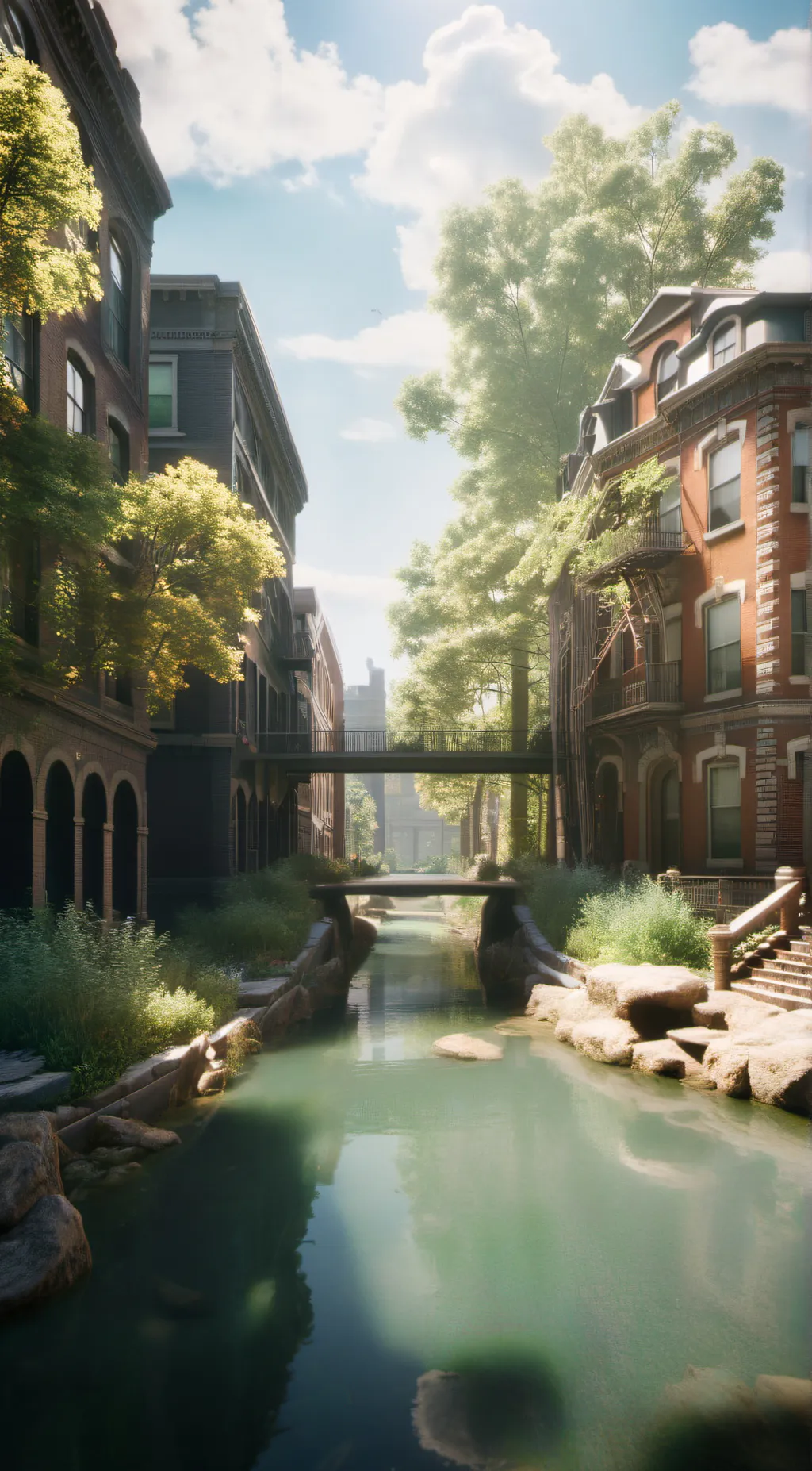 ai character: A lake? background