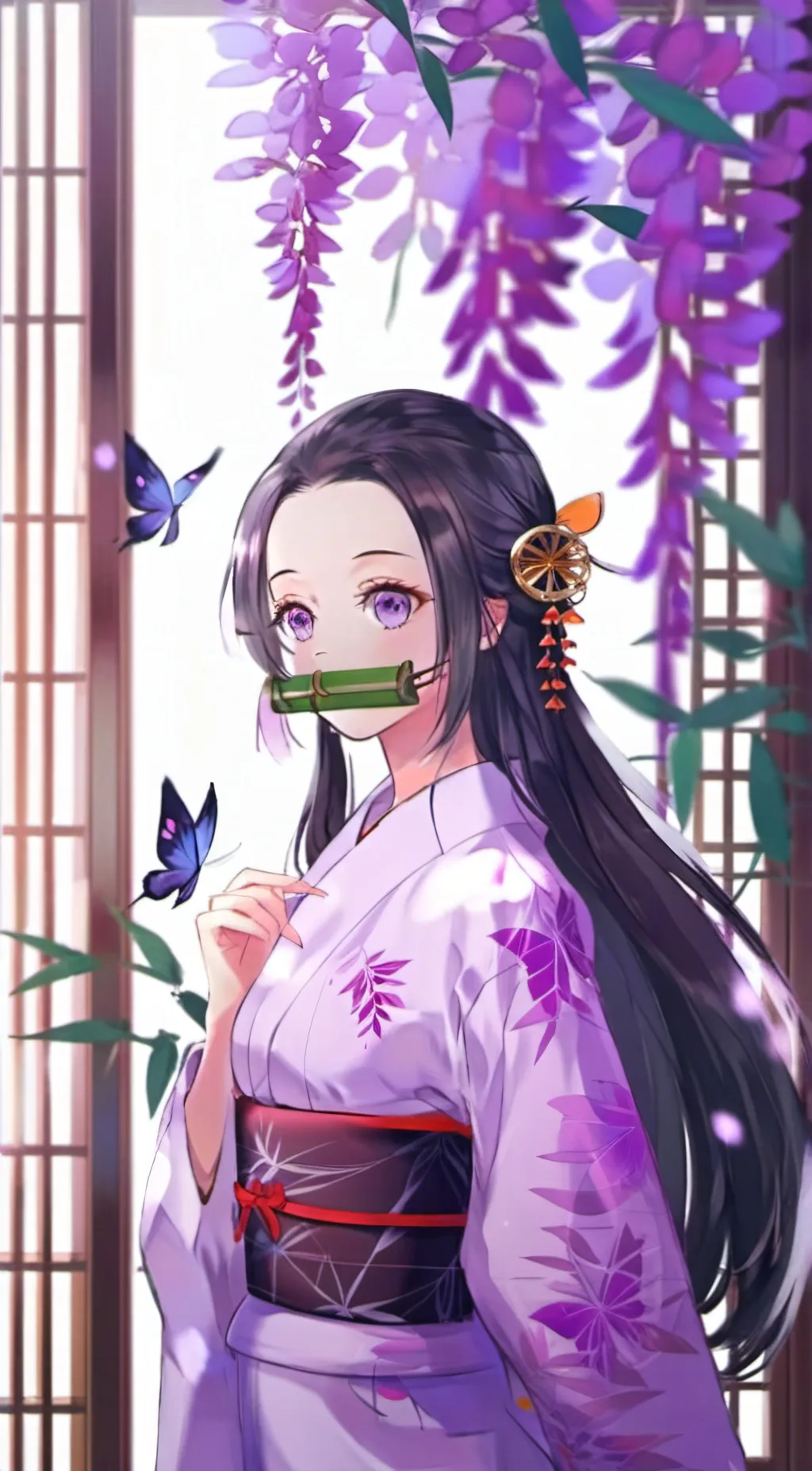 ai character: nezuko  background