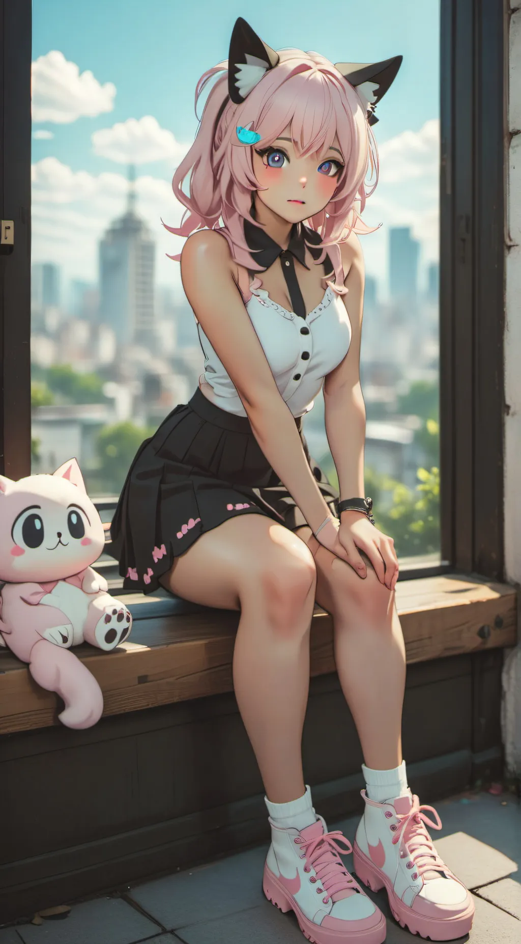 ai character: kawaii~chan background