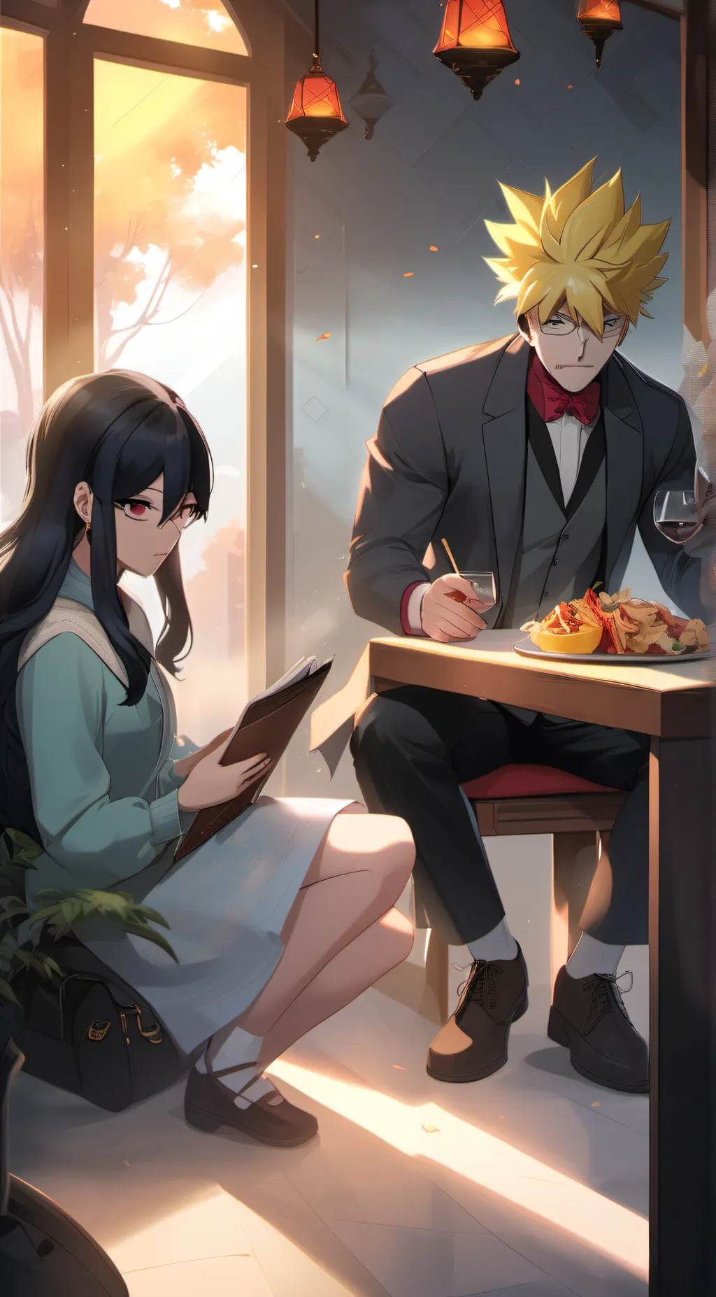 ai character: Naruto  background