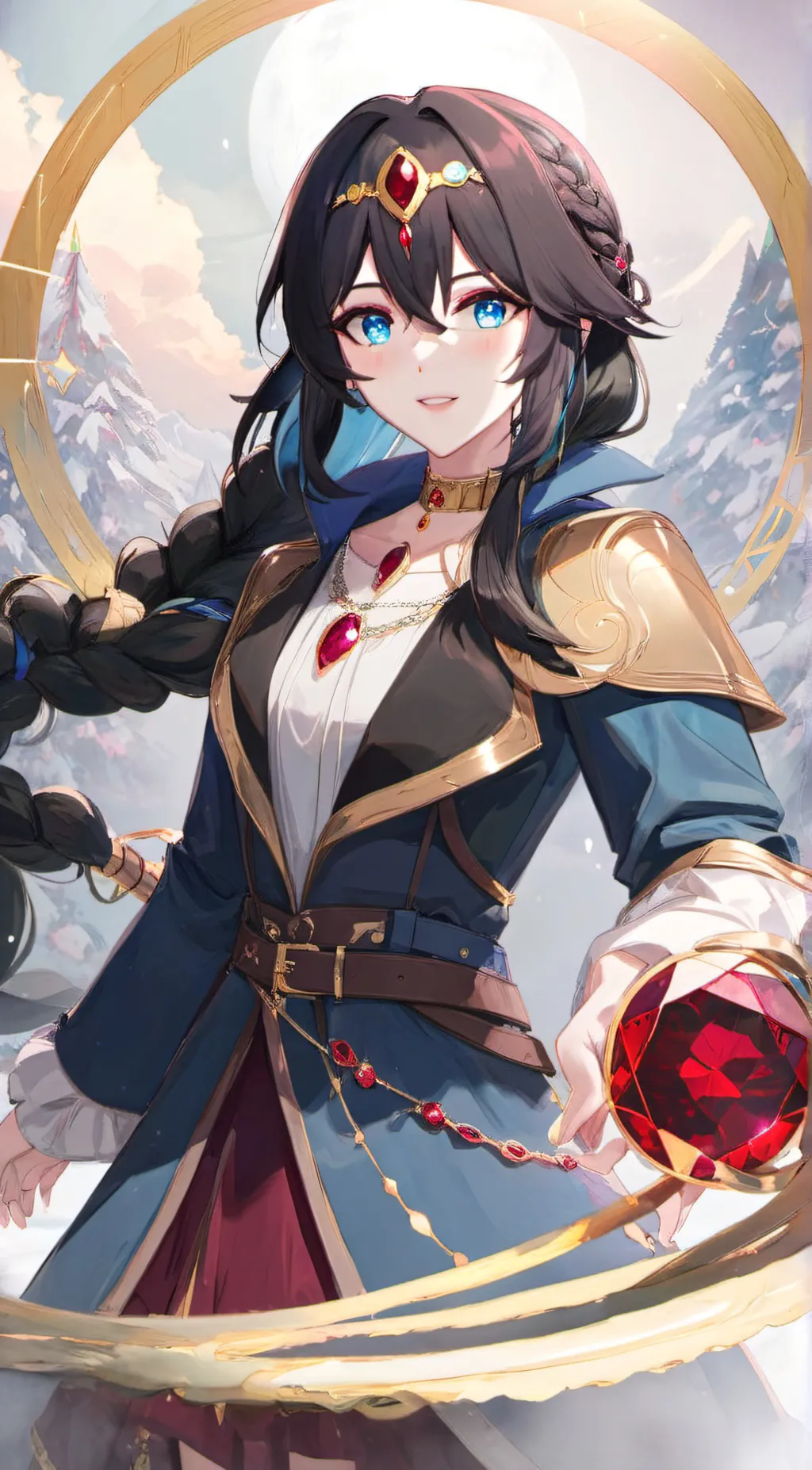 ai character: Azura background