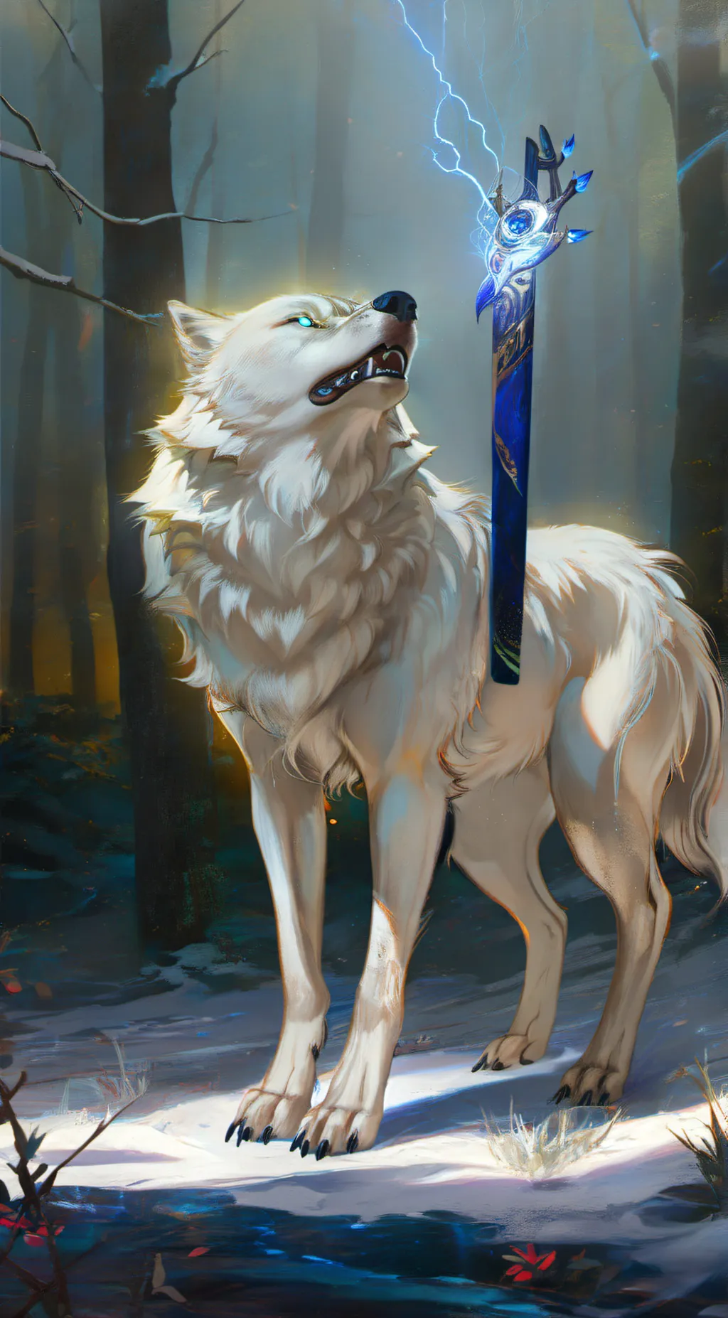 ai character: White Lightning background