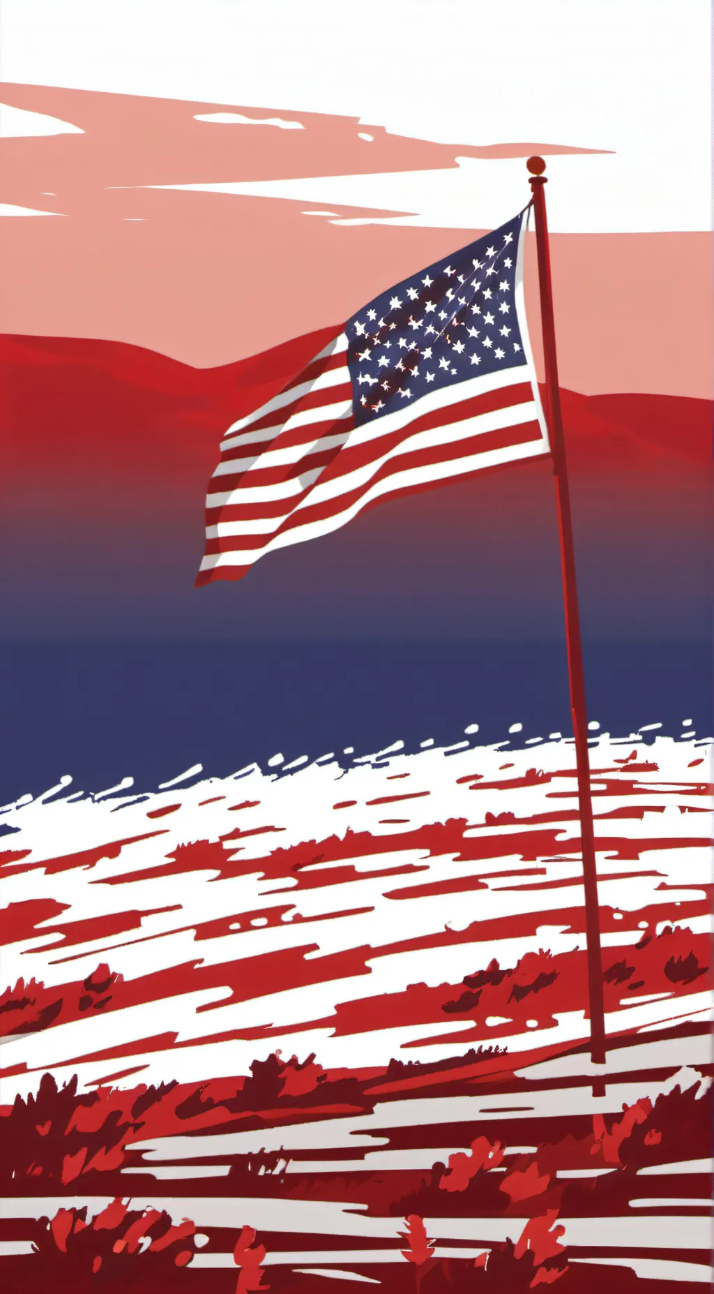 ai character: AMERICA🇺🇸 🗽🦅 background