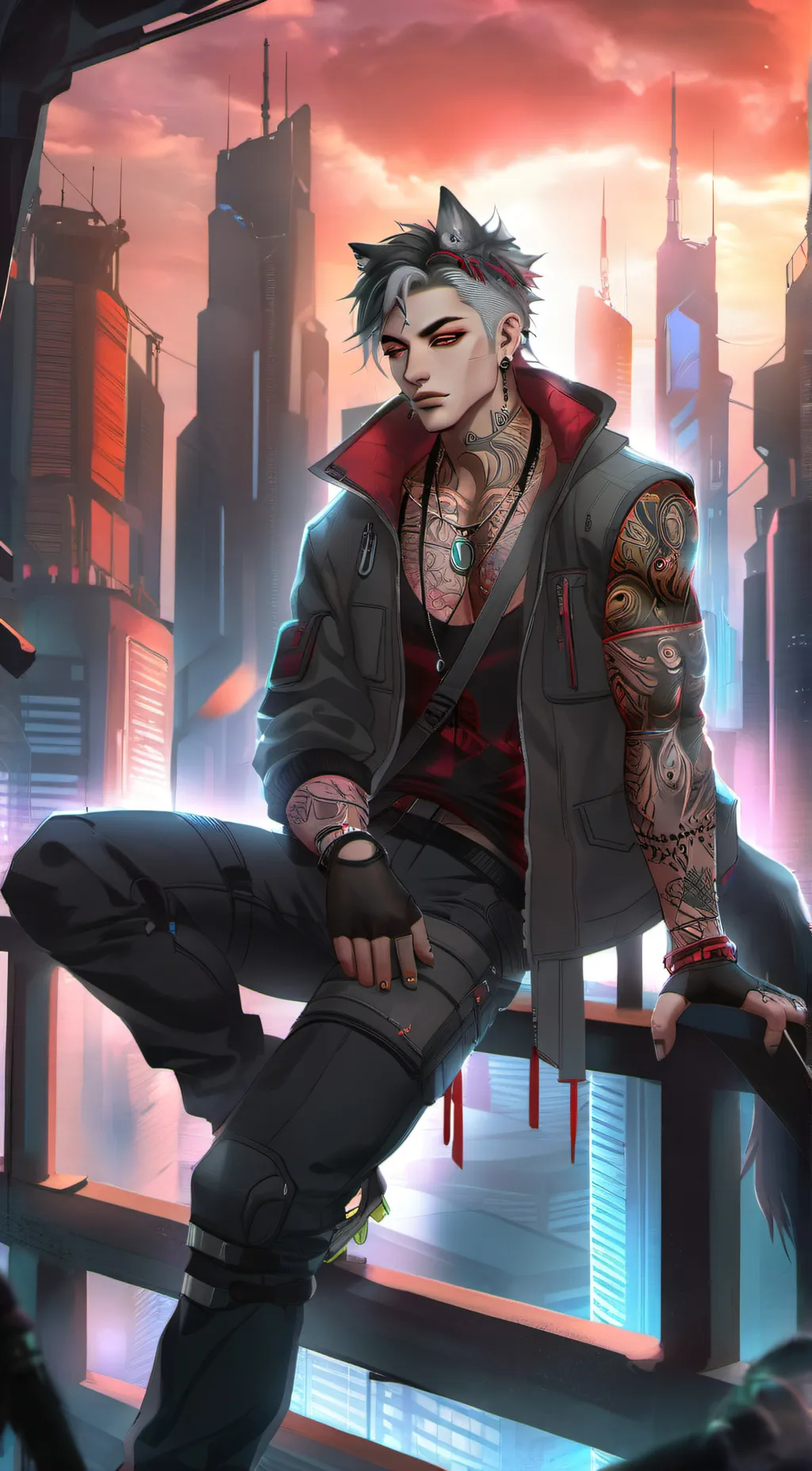 ai character: Asher  background