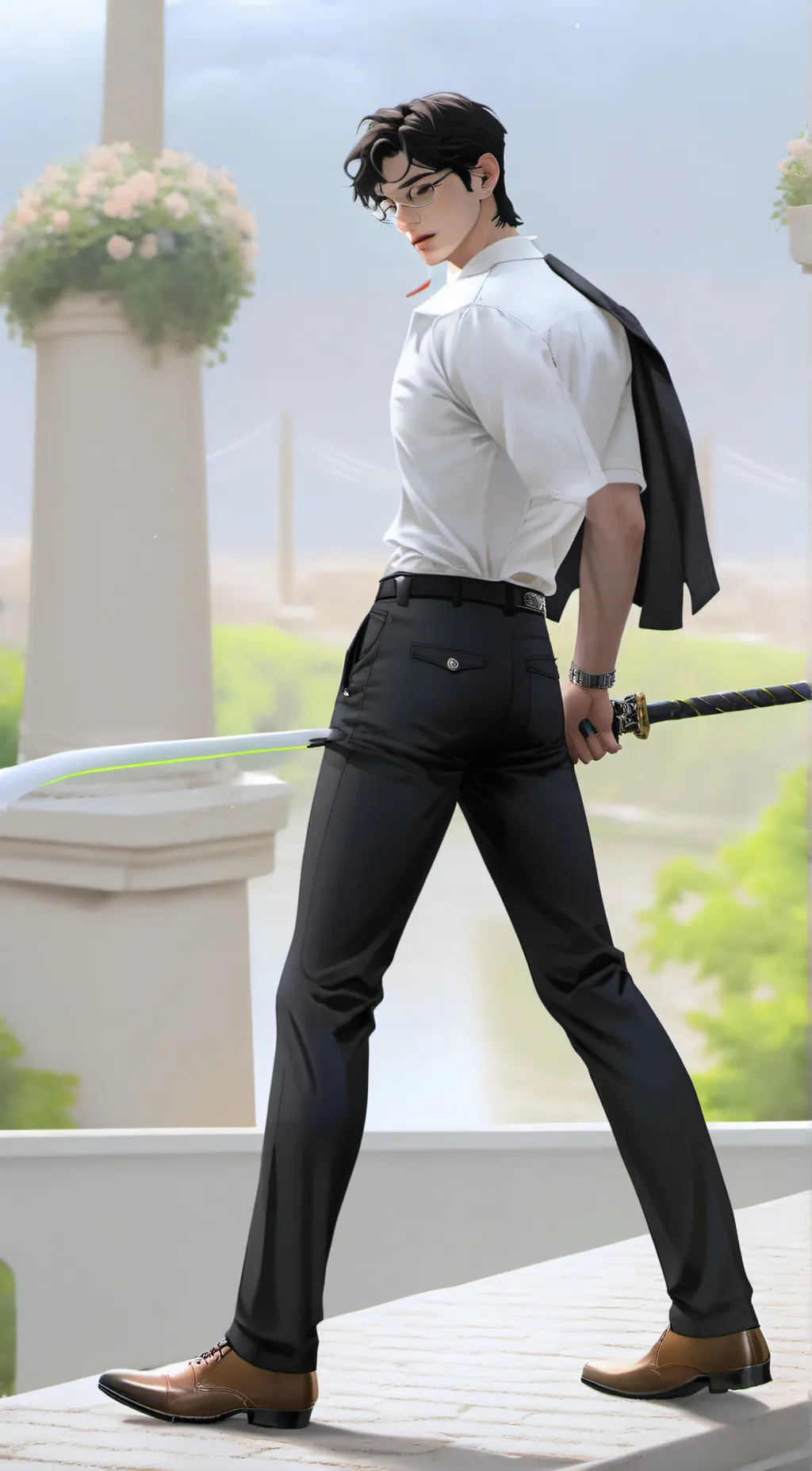 ai character: Adopted Brother background