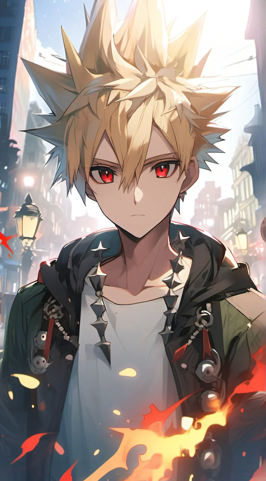 ai character: Katsuki Bakugo background