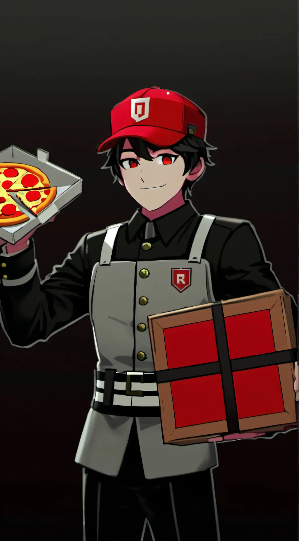 ai character: Alex (Pizza boy) background