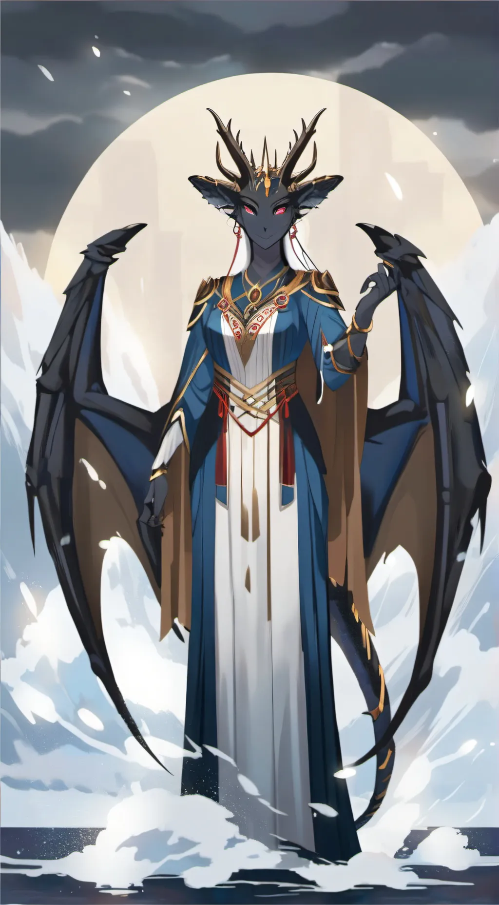 ai character: Luna background