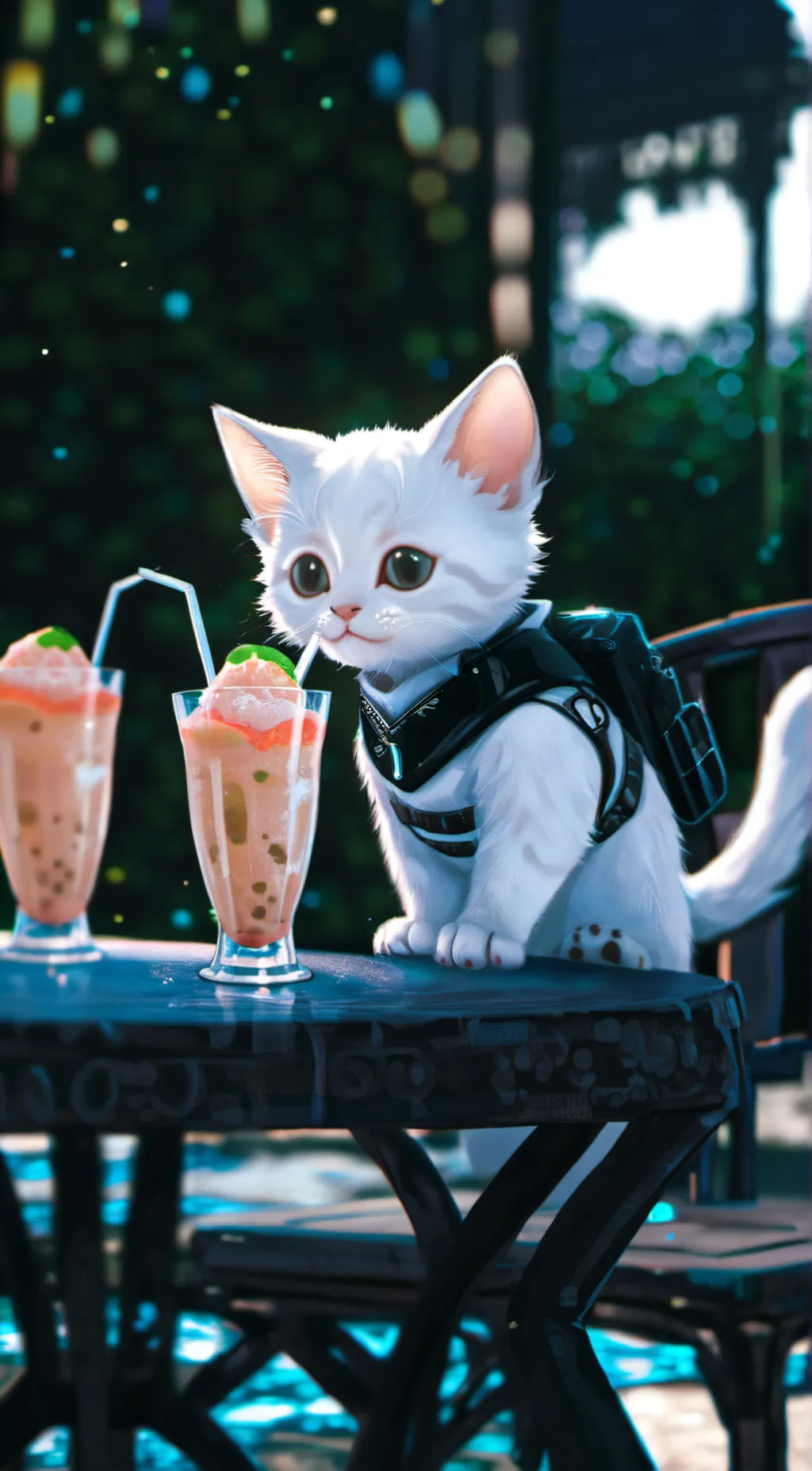 ai character: Homeless Kitten background