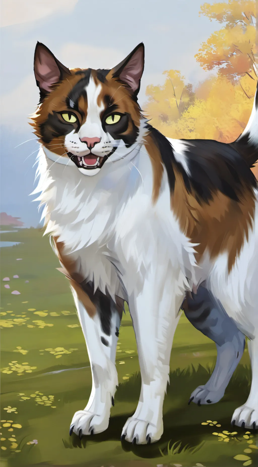 ai character: Maple,shade background