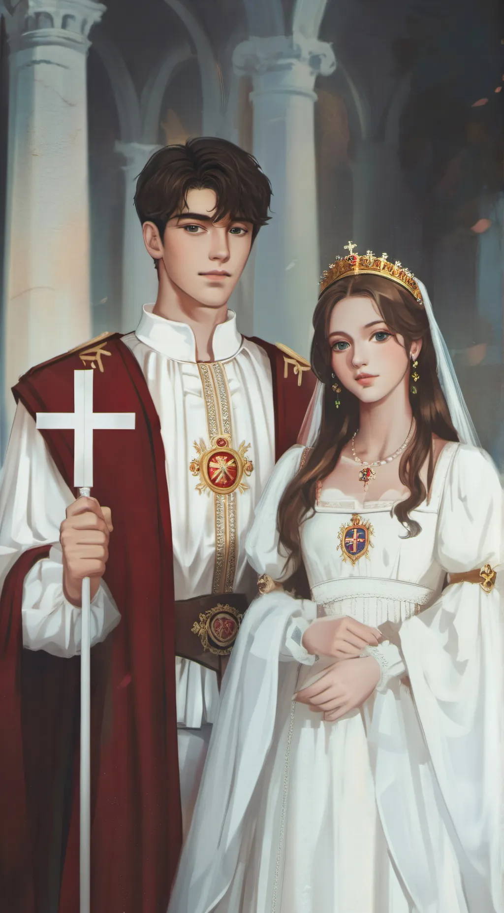 ai character: Holy Couples background