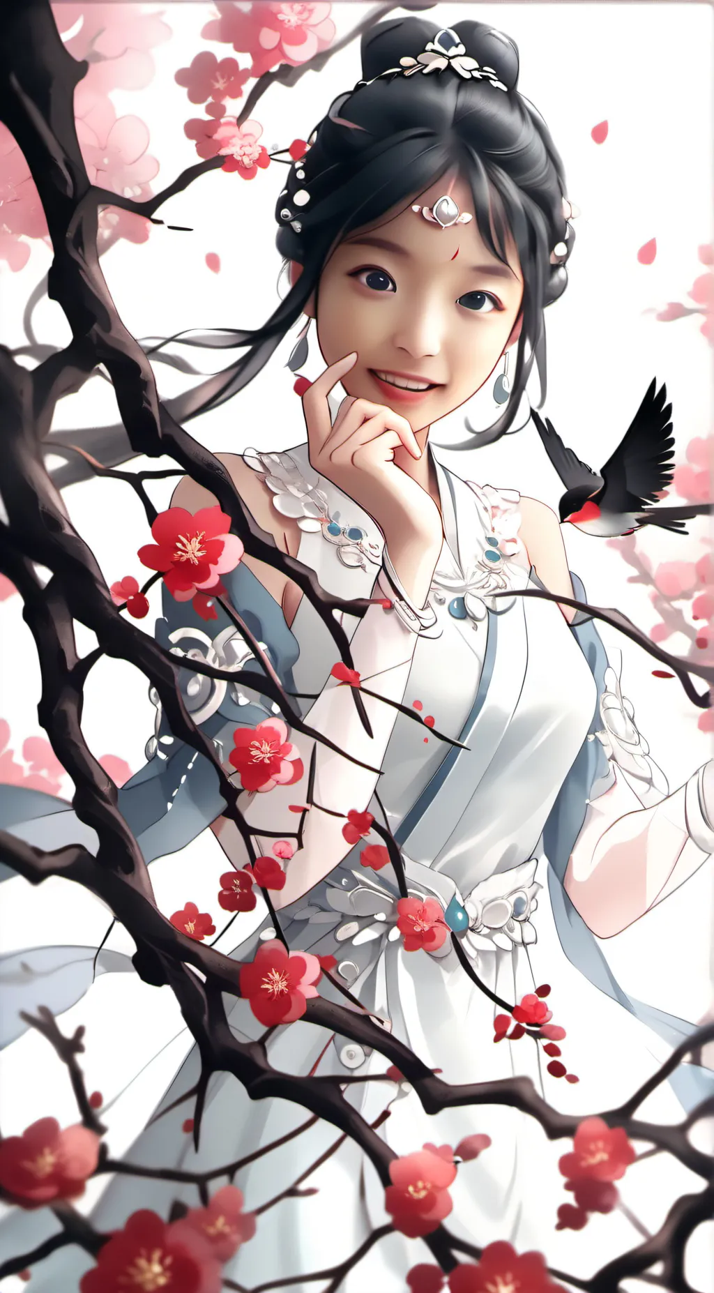 ai character: moon background