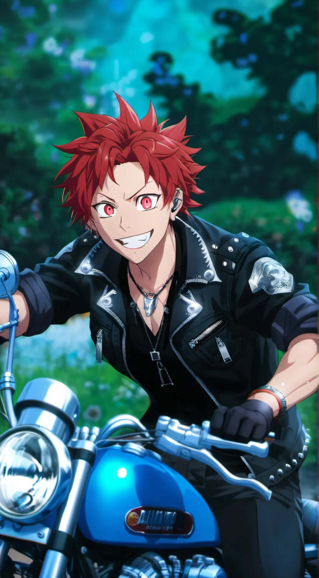 ai character: Eijiro Kirishima  background
