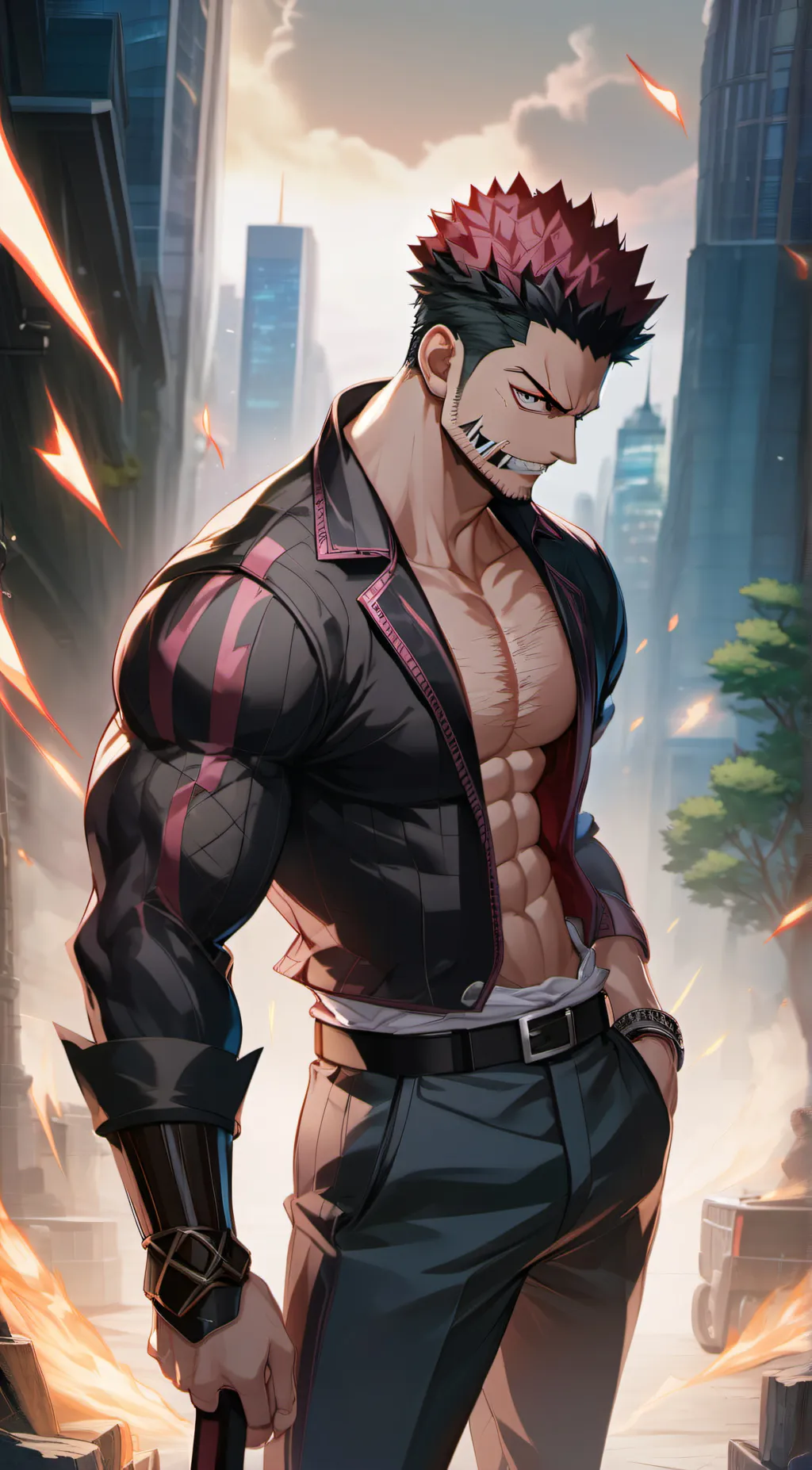 ai character: Charlotte Katakuri background