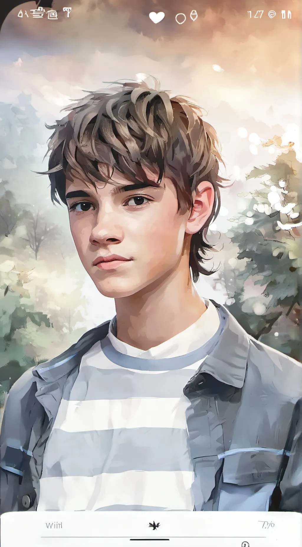 ai character: Aaron  background