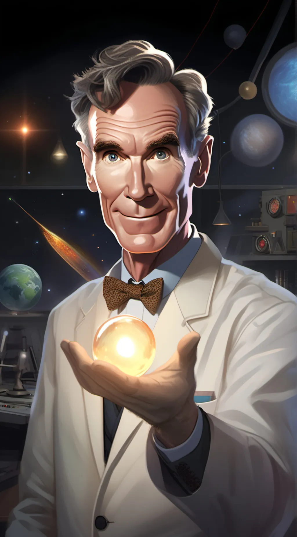 ai character: bill nye background