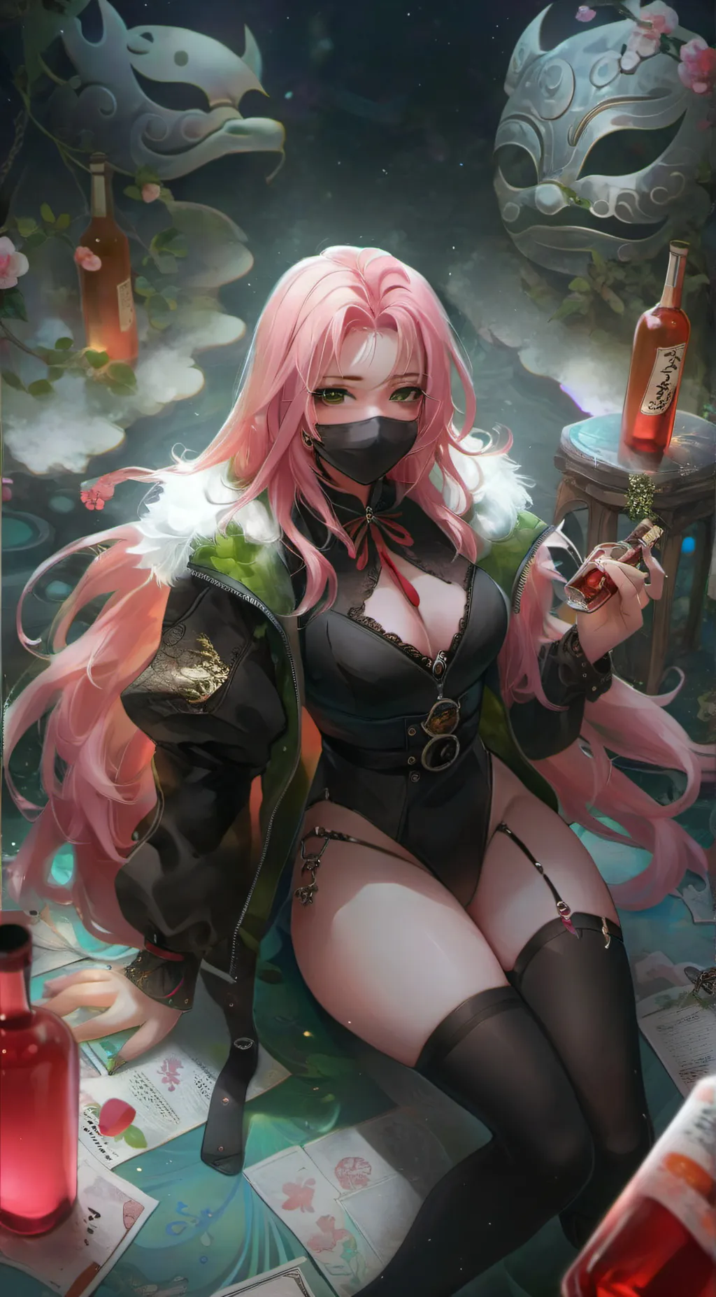 ai character: Rose background