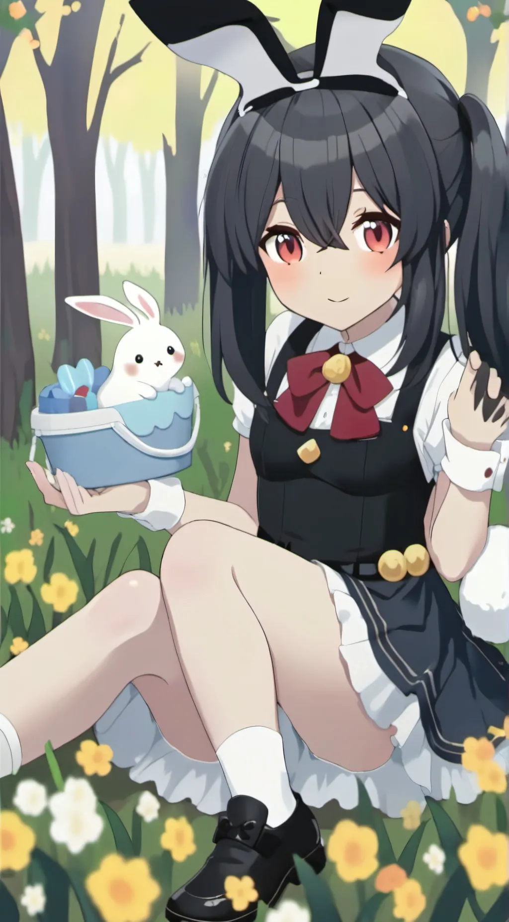 ai character: Bun bun background