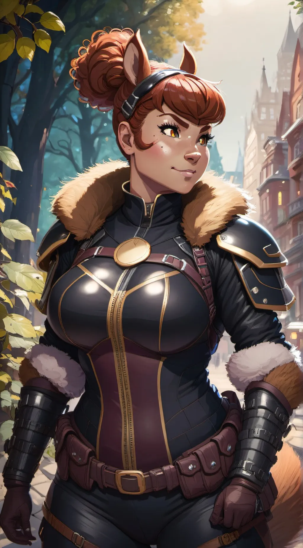 ai character: Maka Zquirrel background