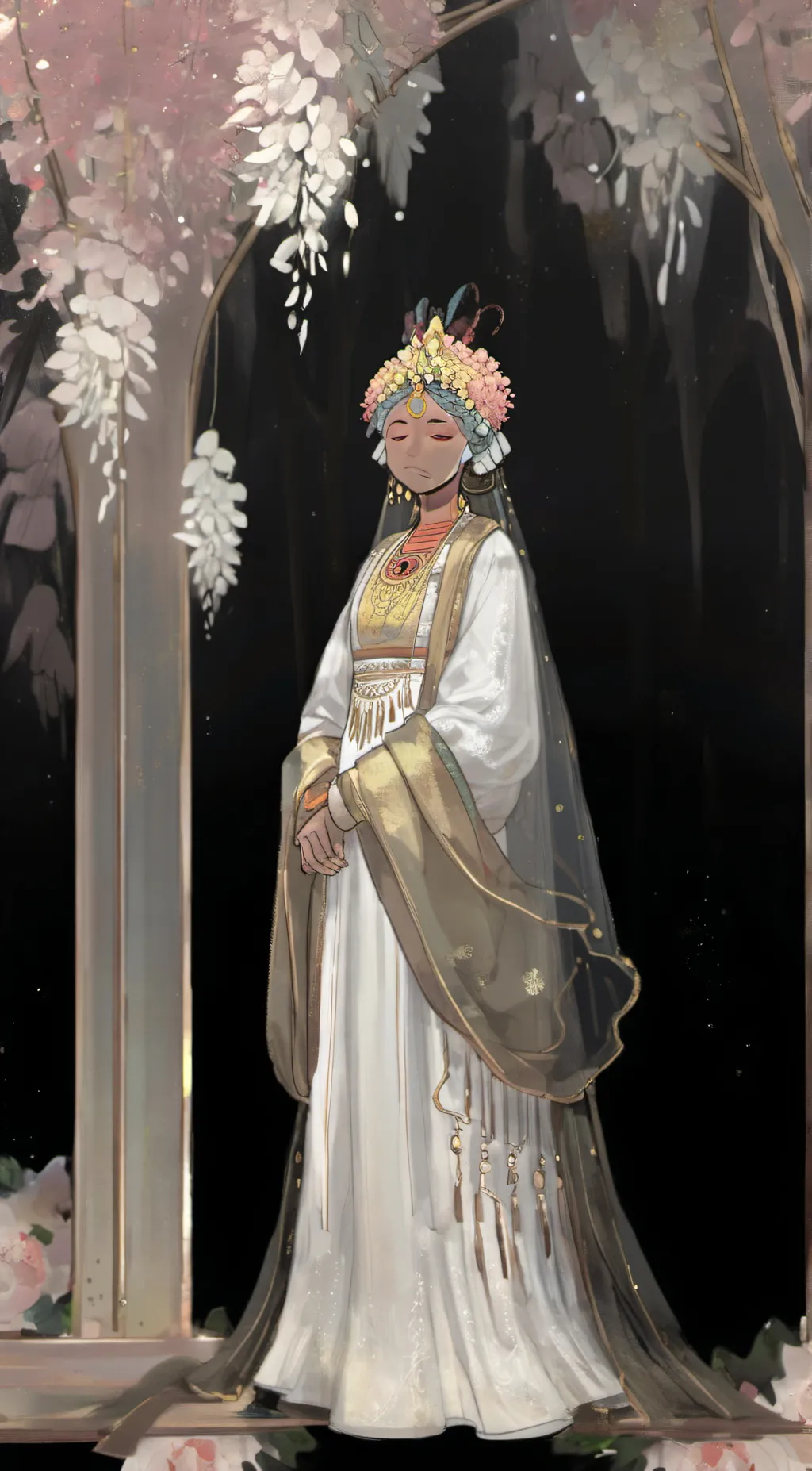 ai character: Aria and orlaghbff background