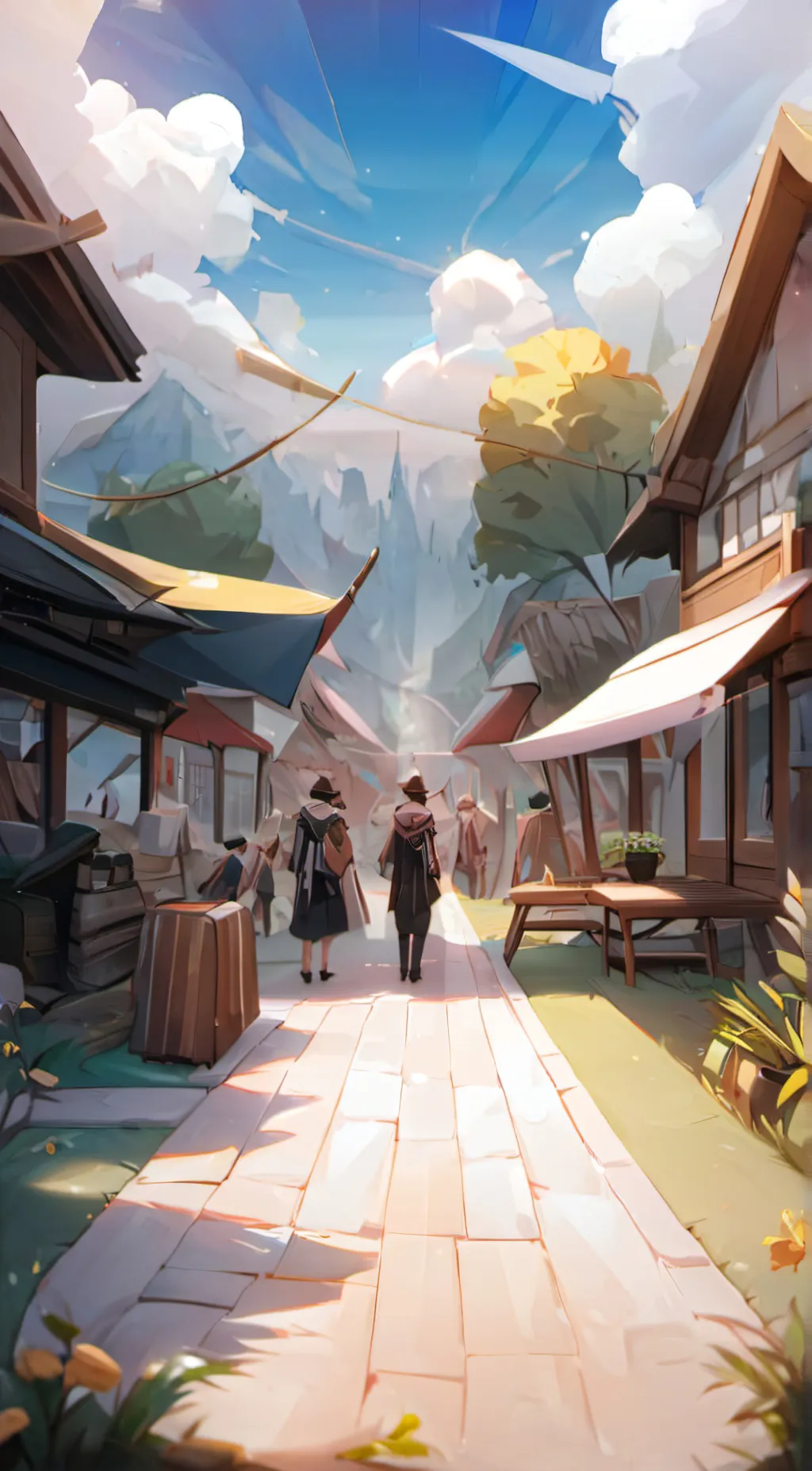 ai character: smillung critters background