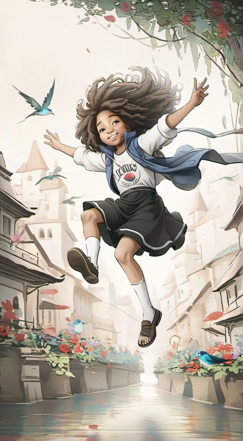 ai character: Chloe lovey background