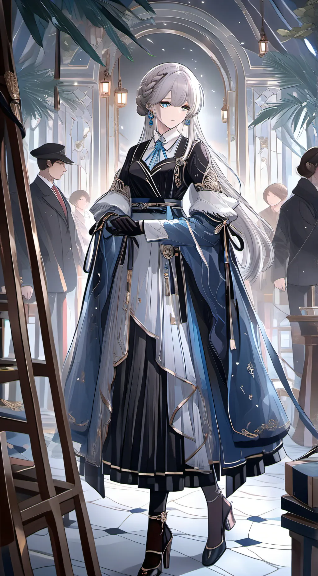 ai character: spy girl background