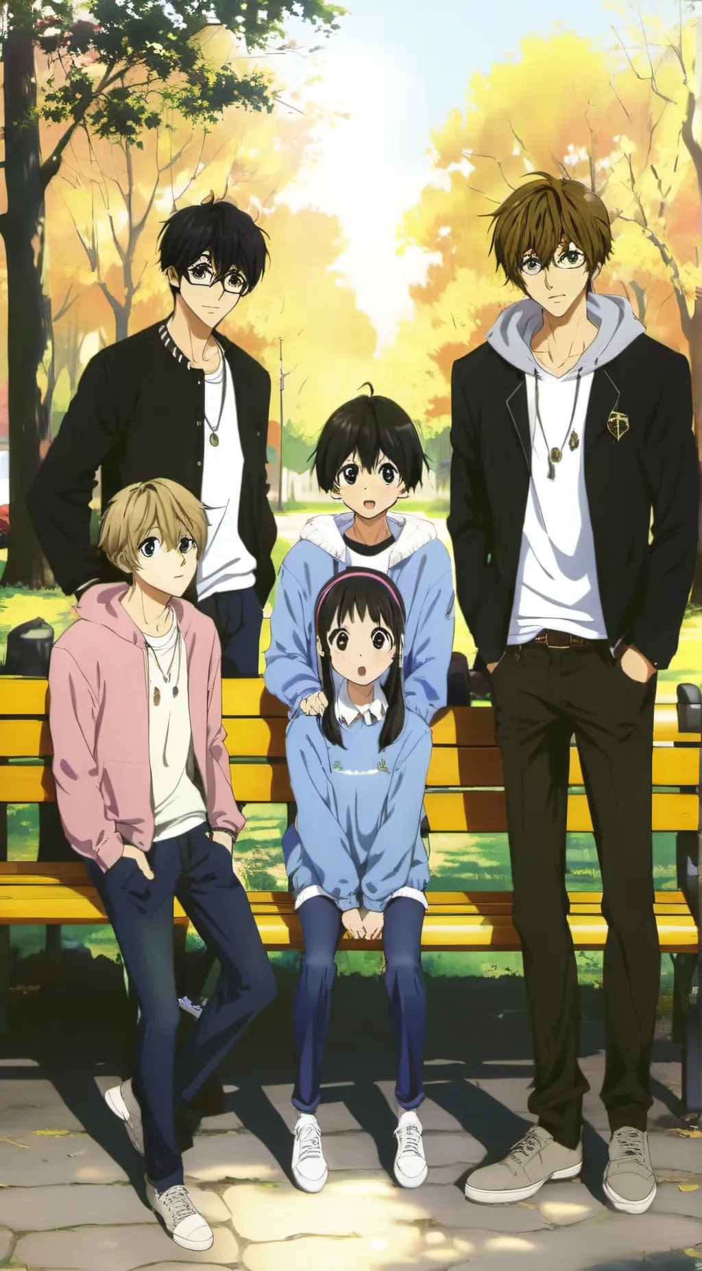 ai character: Ur friends• background