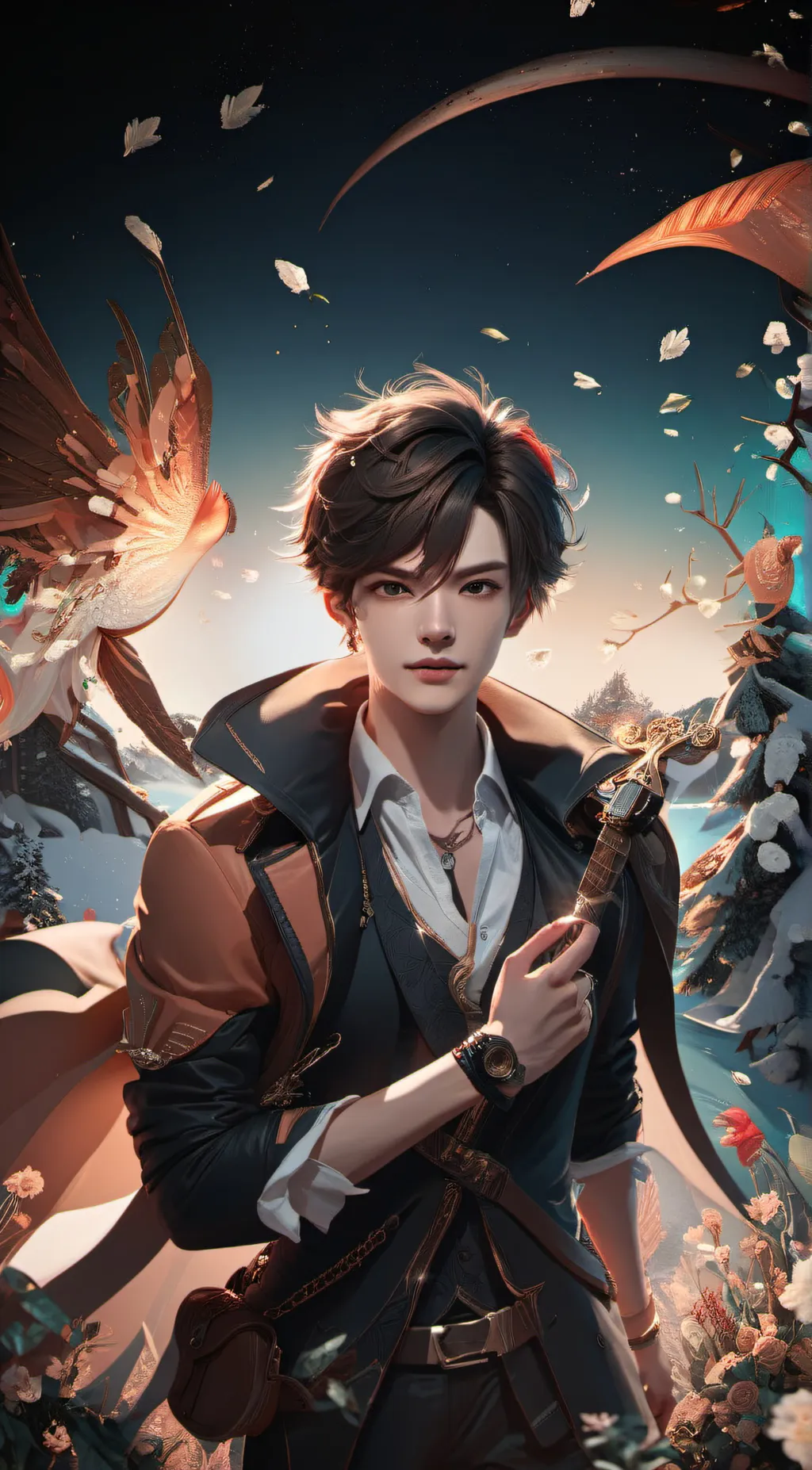 ai character: ^^Axel^^ background