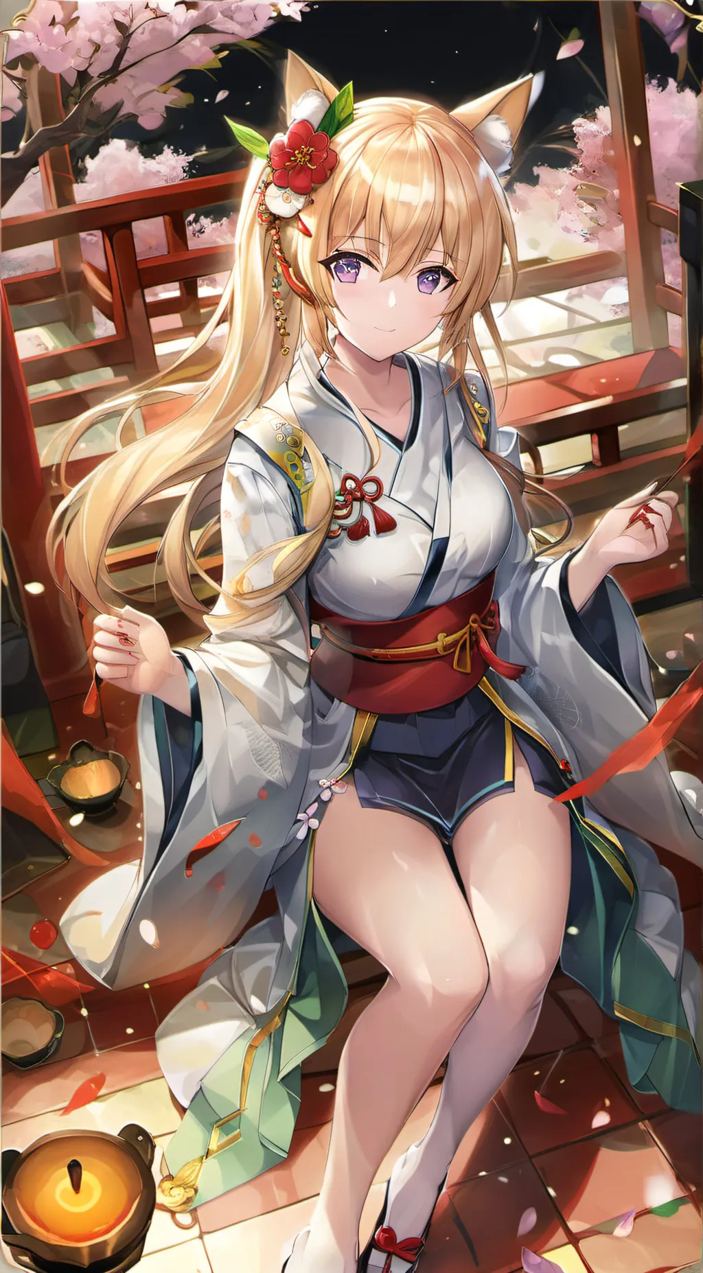 ai character: Cherry background