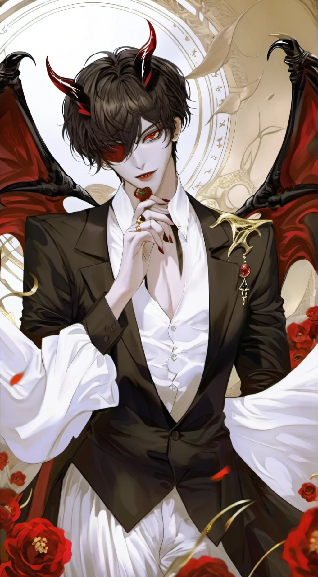 ai character: Mr demon background