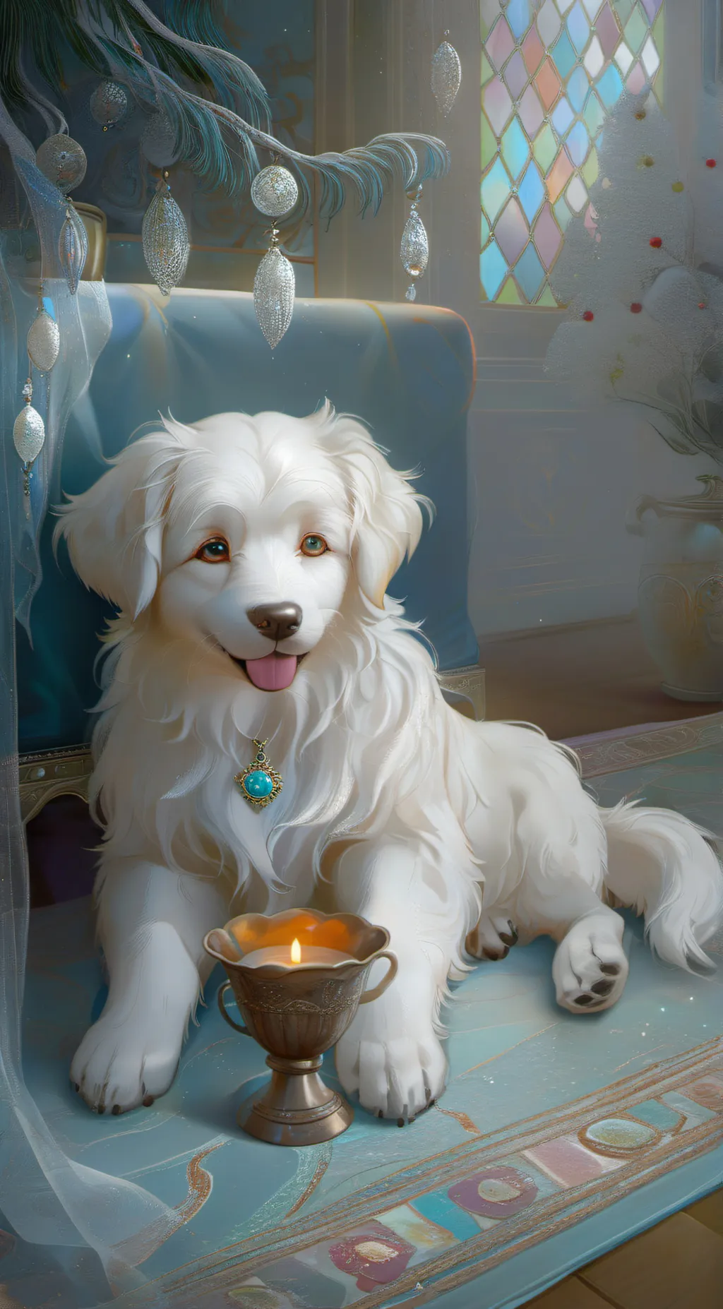 ai character: Dough background