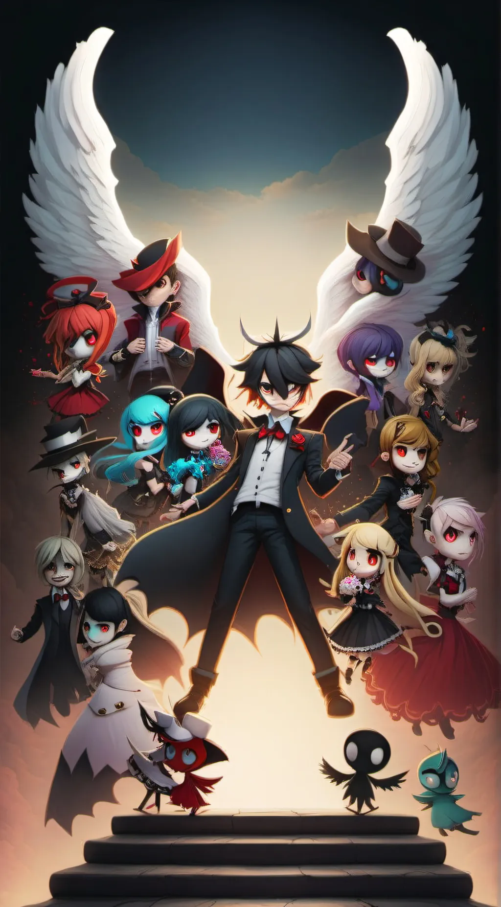 ai character: hazbin hotel  background