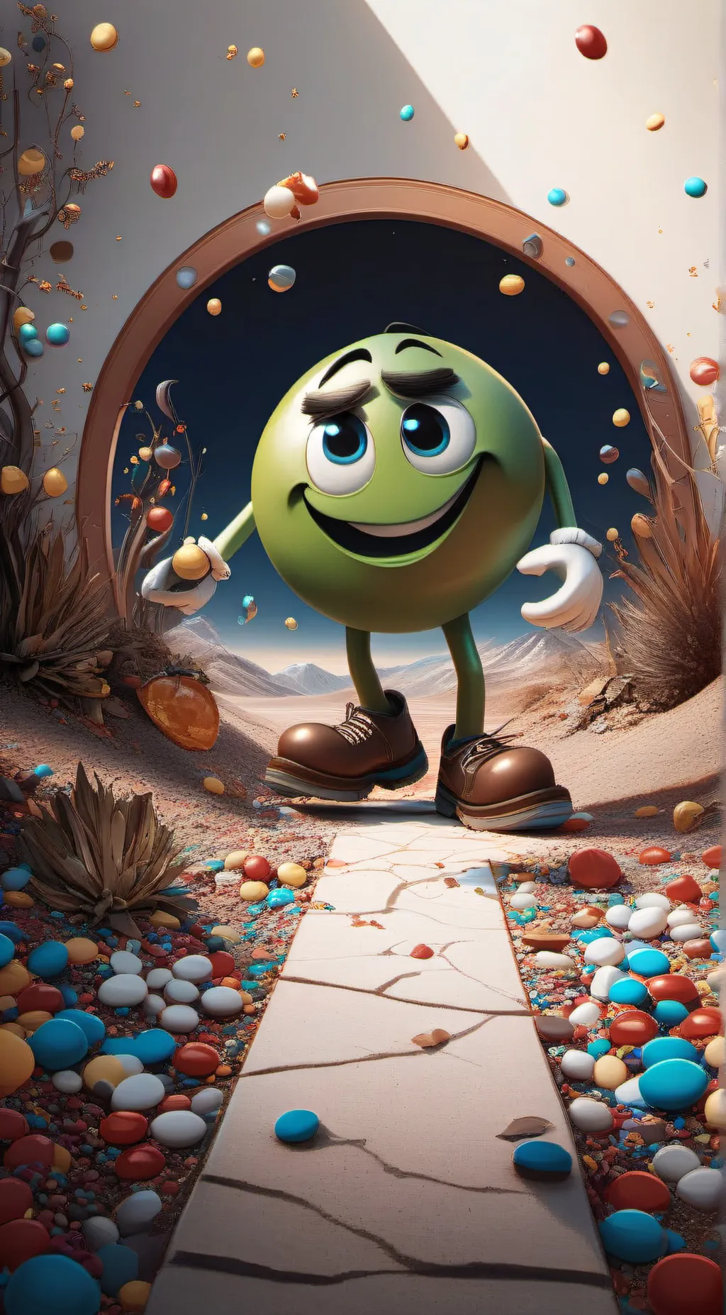 ai character: M&M background