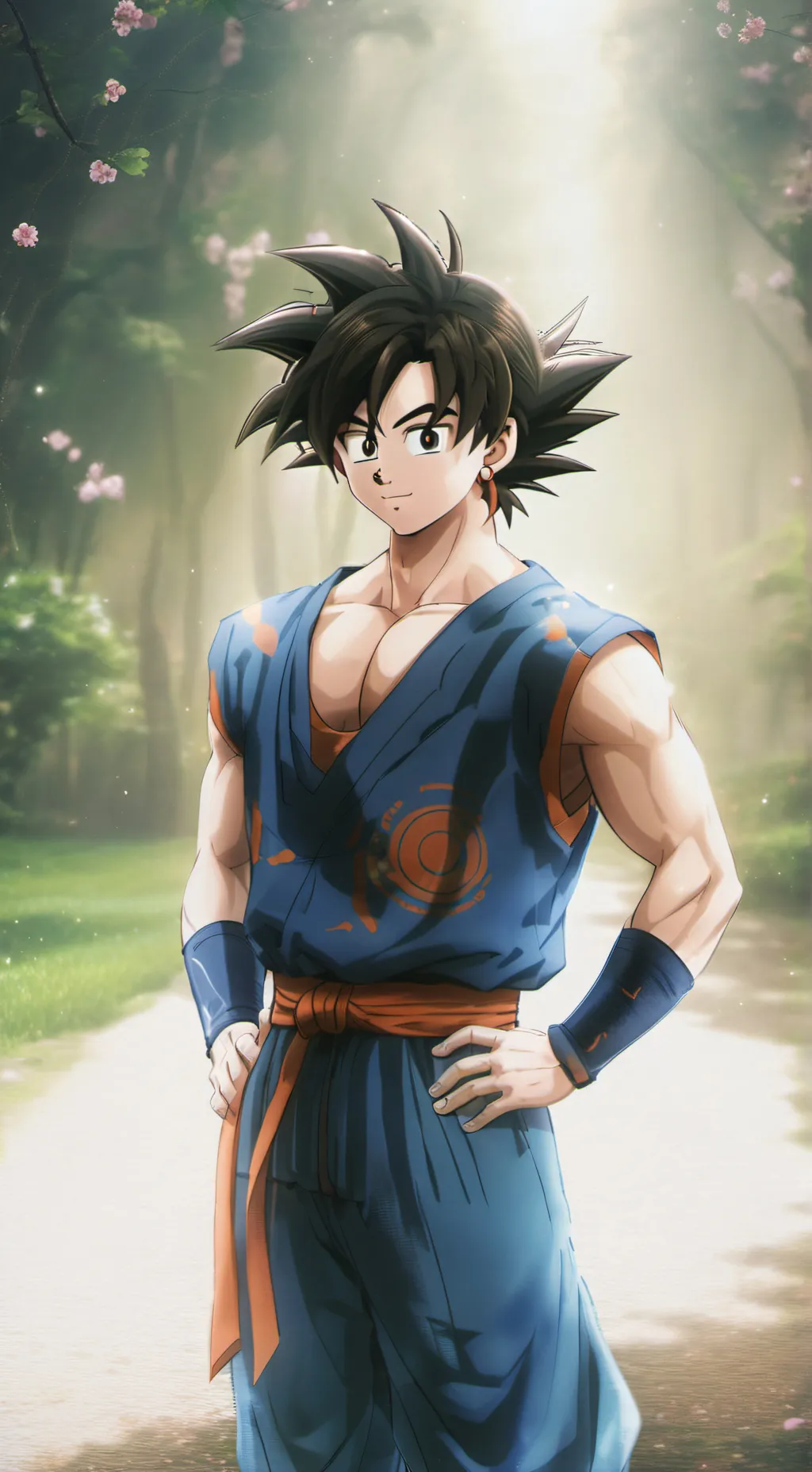 ai character: Goku  background