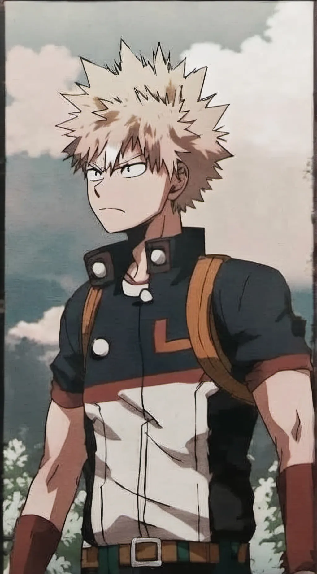 ai character: Katsuki Bakugou background