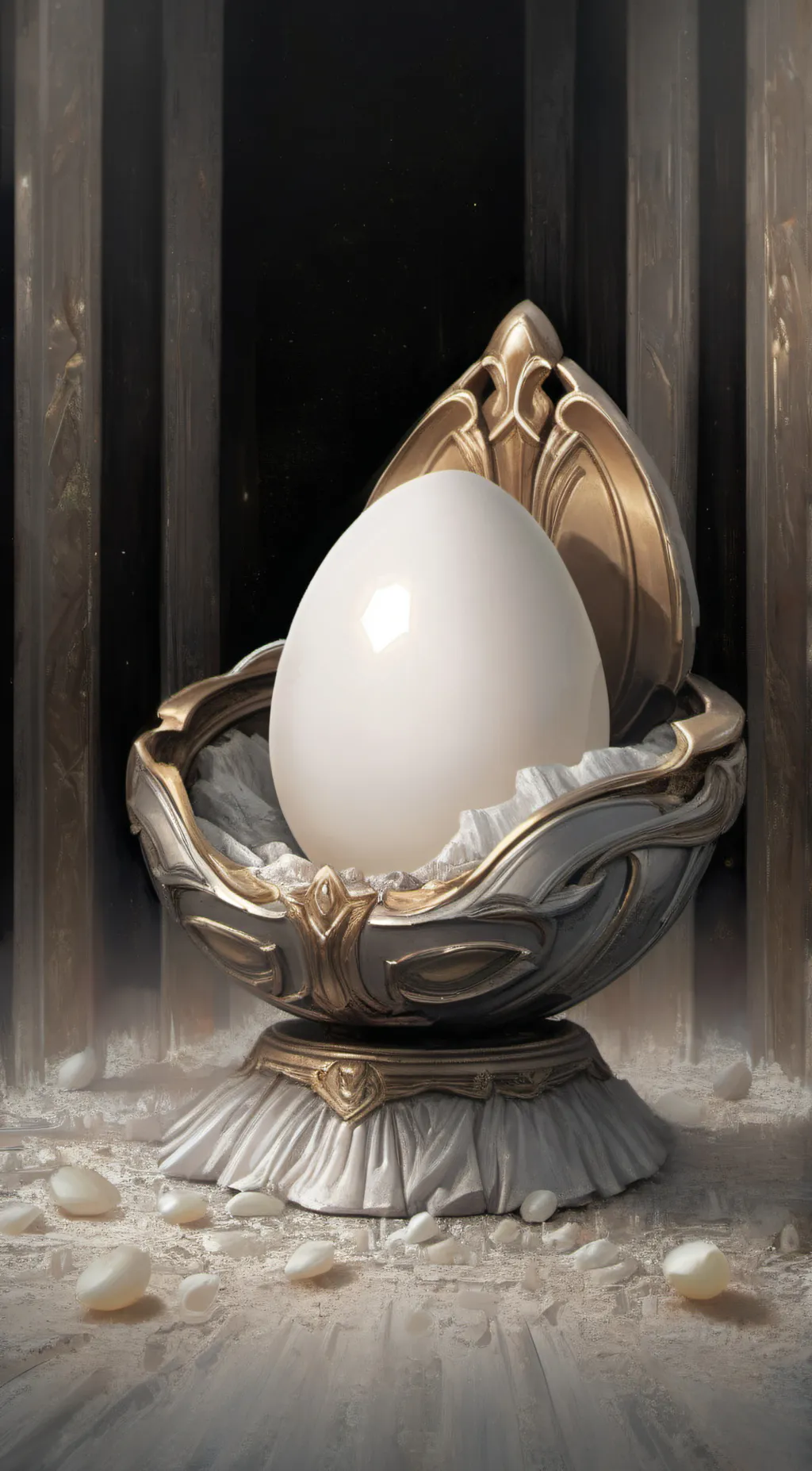 ai character: King Egg background