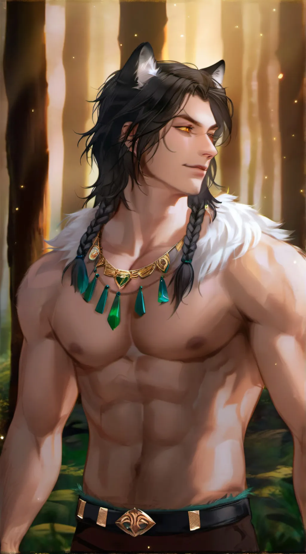ai character: Fenrir background
