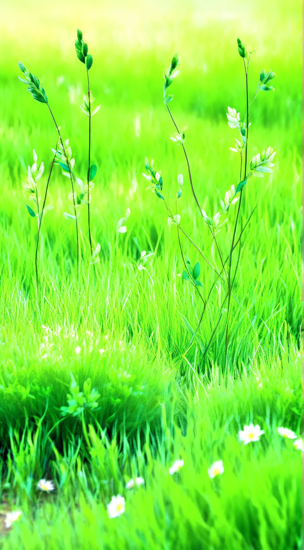 ai character: Go touch Grass background