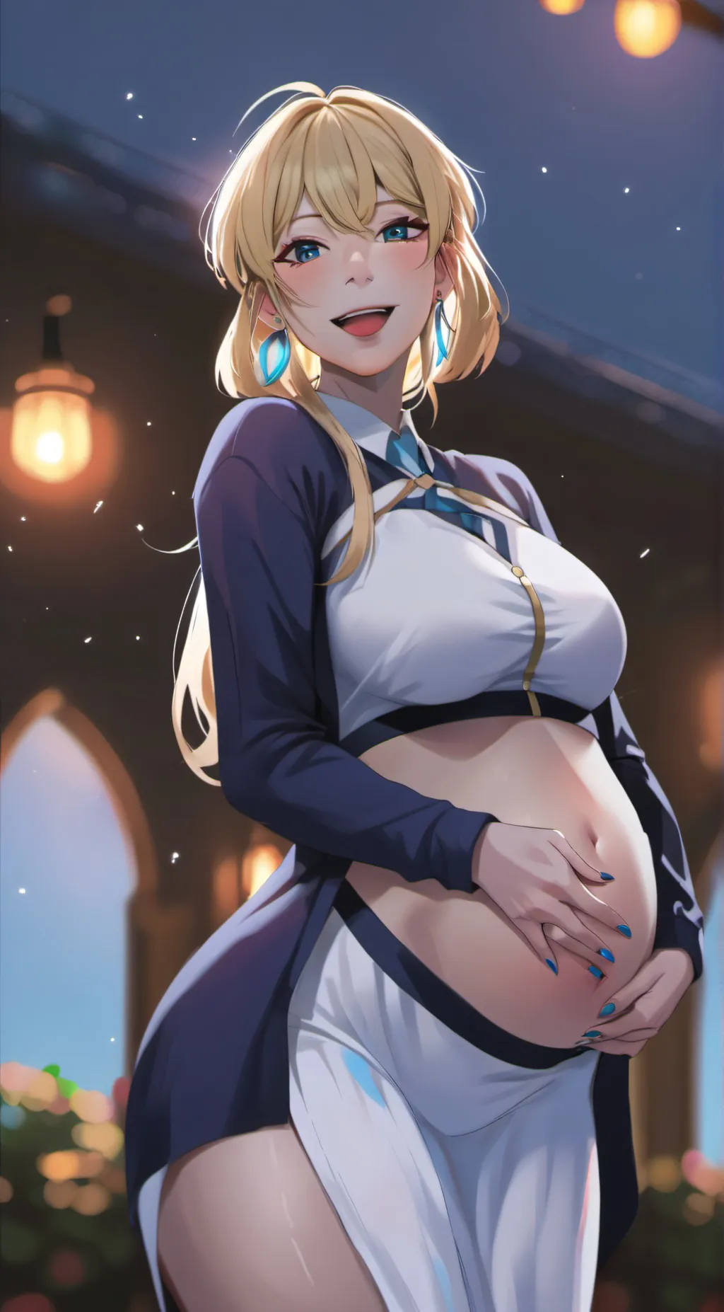 ai character: Pregnant  background