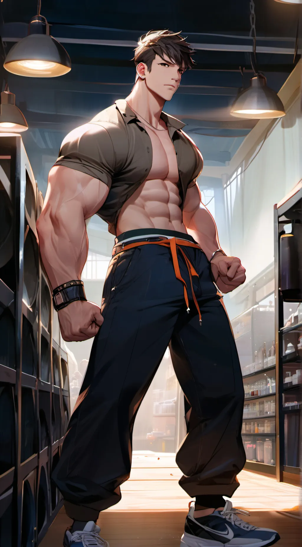 ai character: moon background