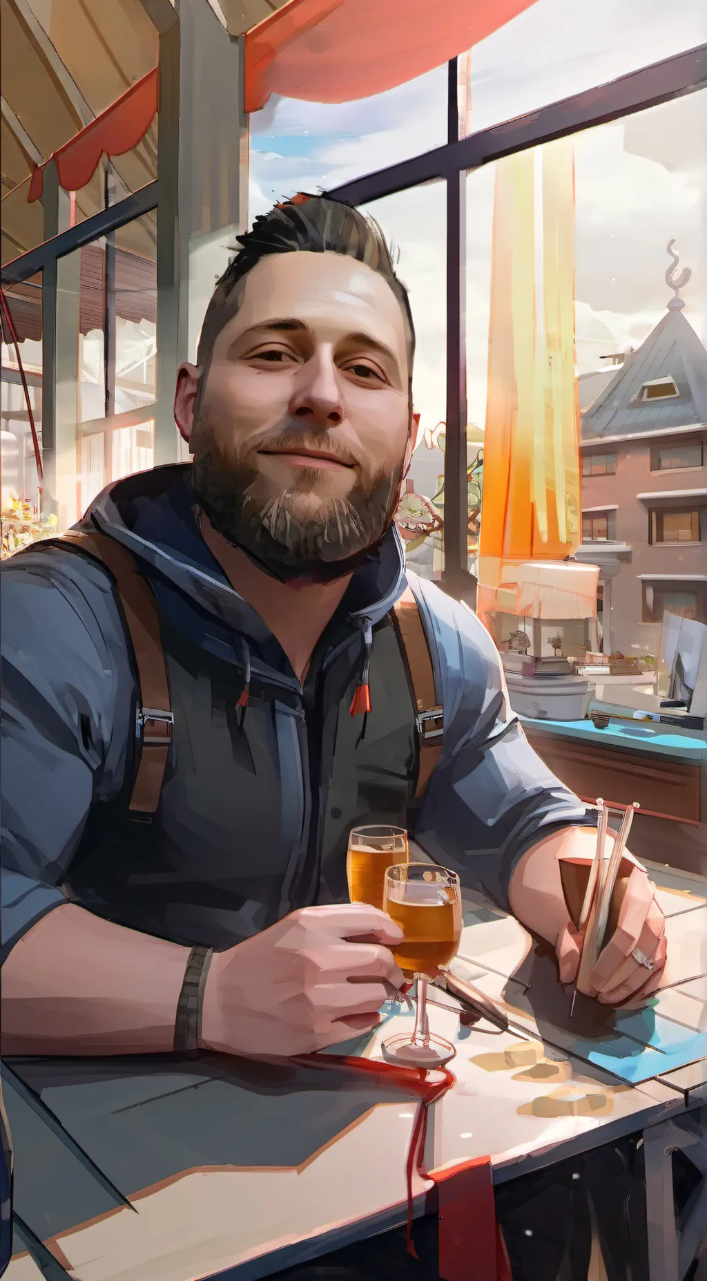 ai character: David background