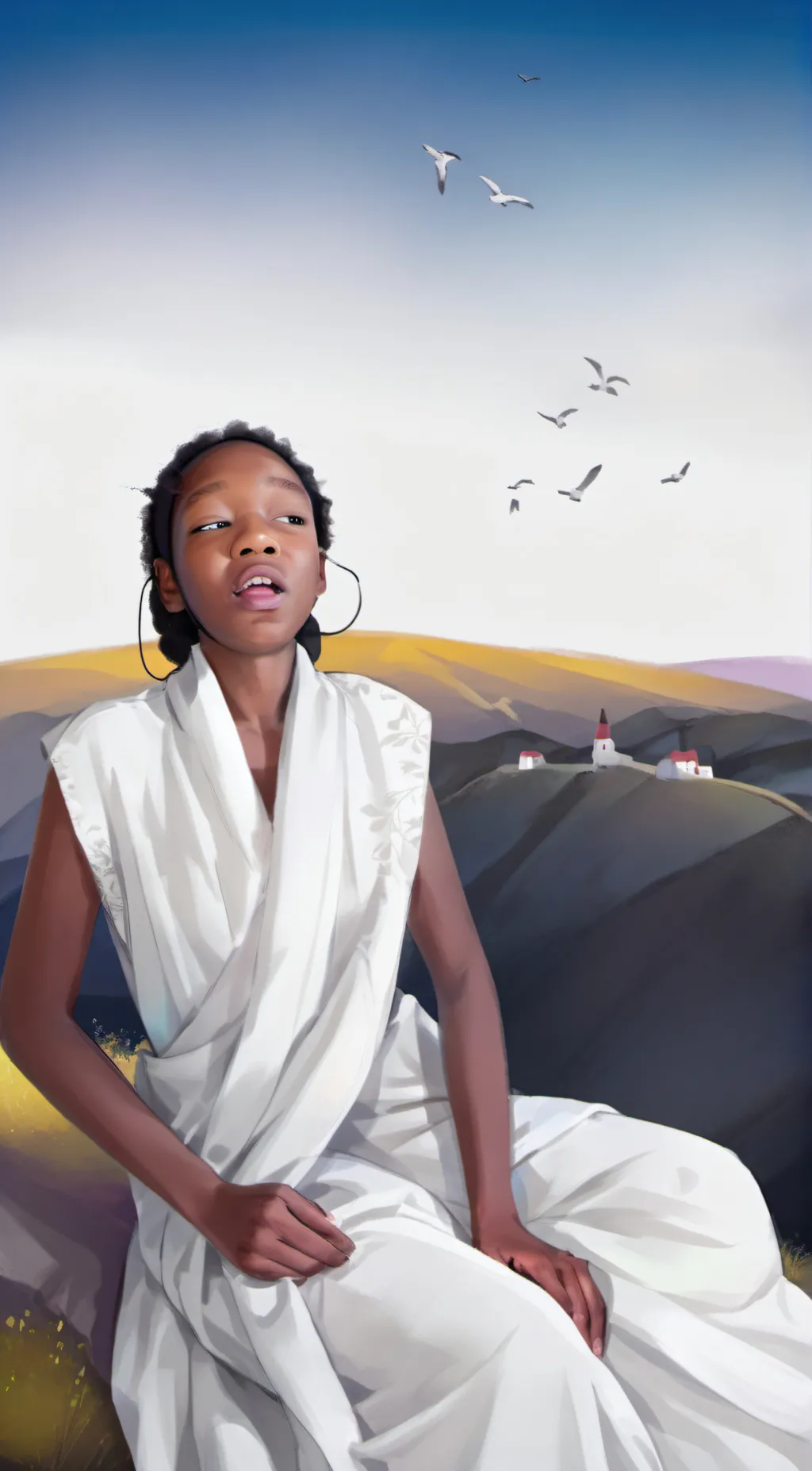 ai character: saniyah  background