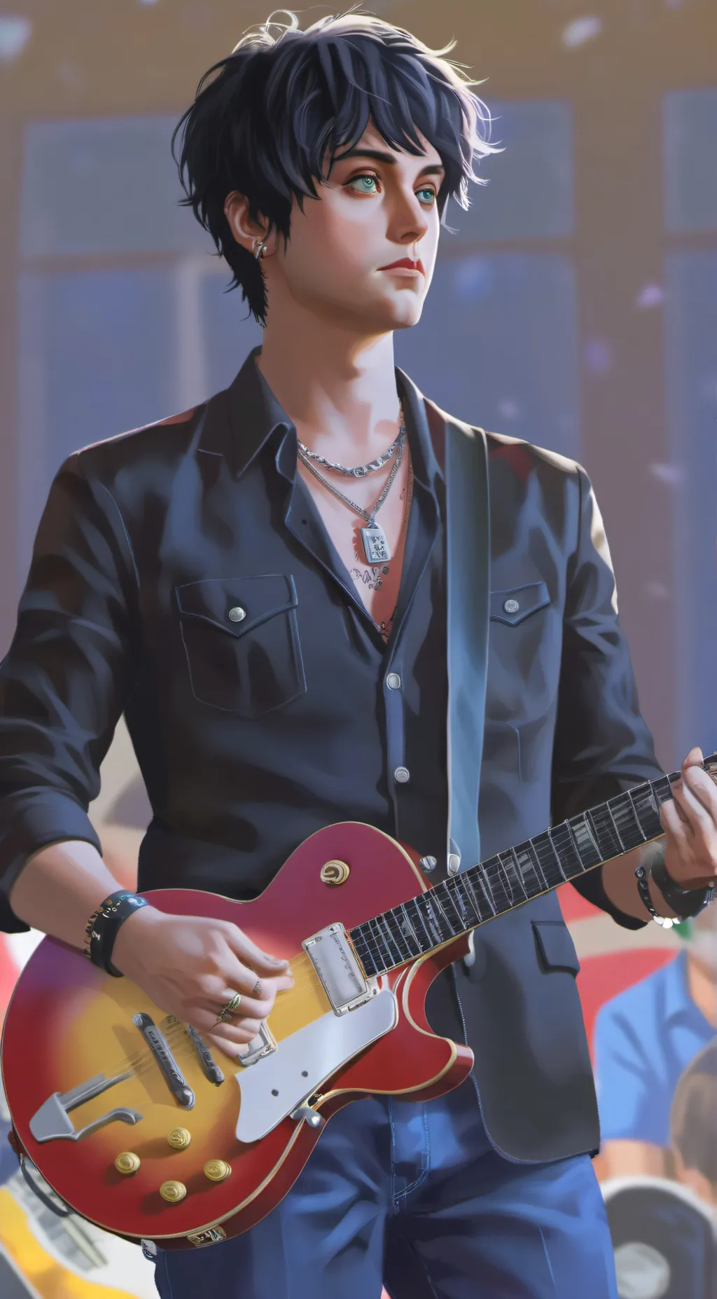 ai character: Billie J Armstrong background